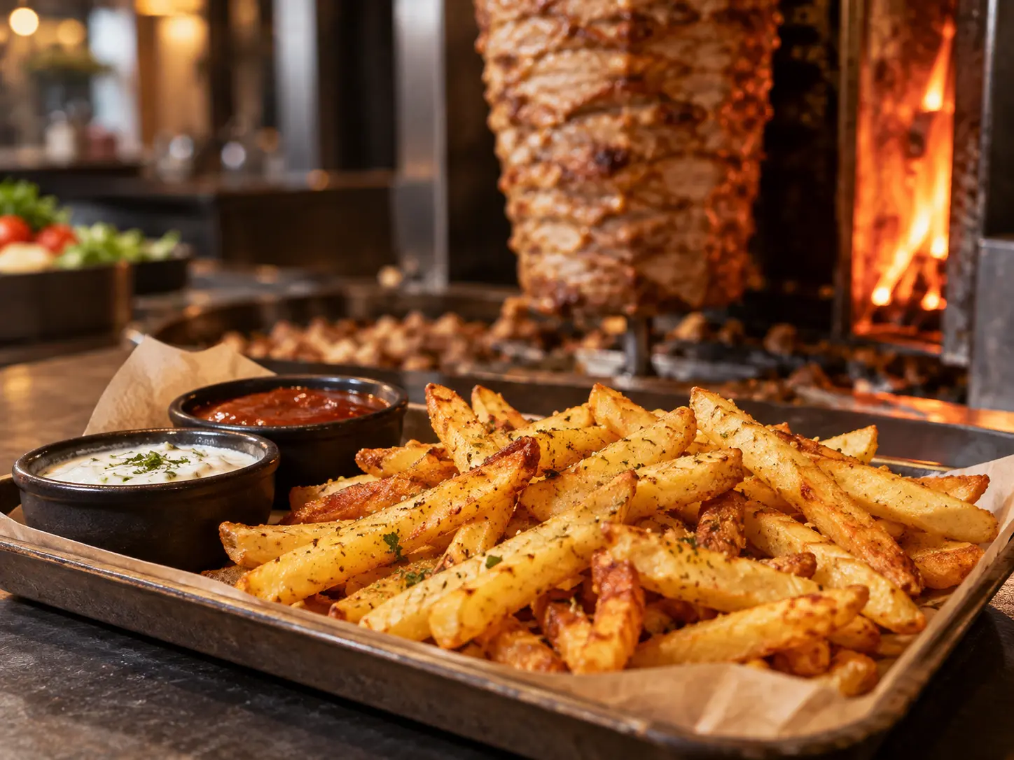 Vers gebakken friet bij Eethuis Bidos